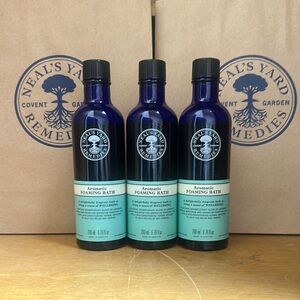 Neal’s Yard NEW Set of 3 Aromatic Foaming Bath with Lavender and Geranium 200ml